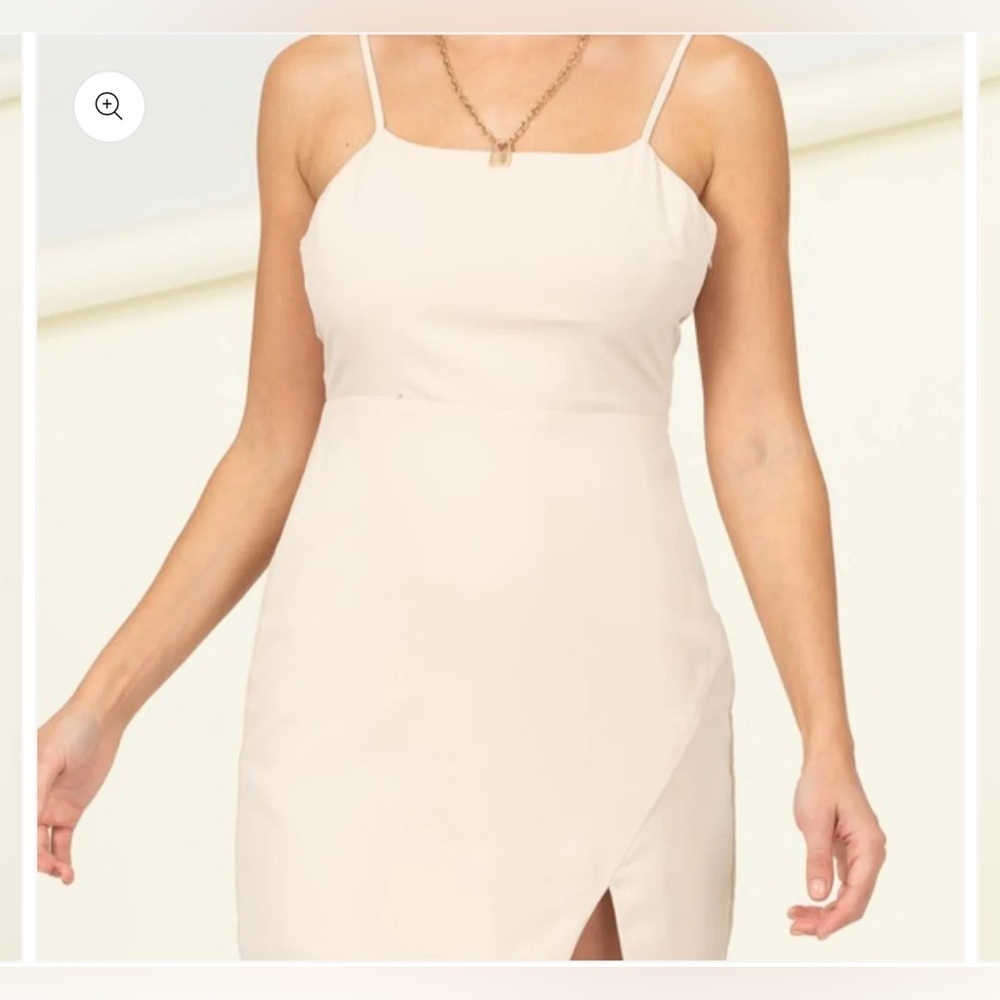 HYFVE Sexy Party Must Have Mini Dress Size Large Cream - Picture 8 of 10
